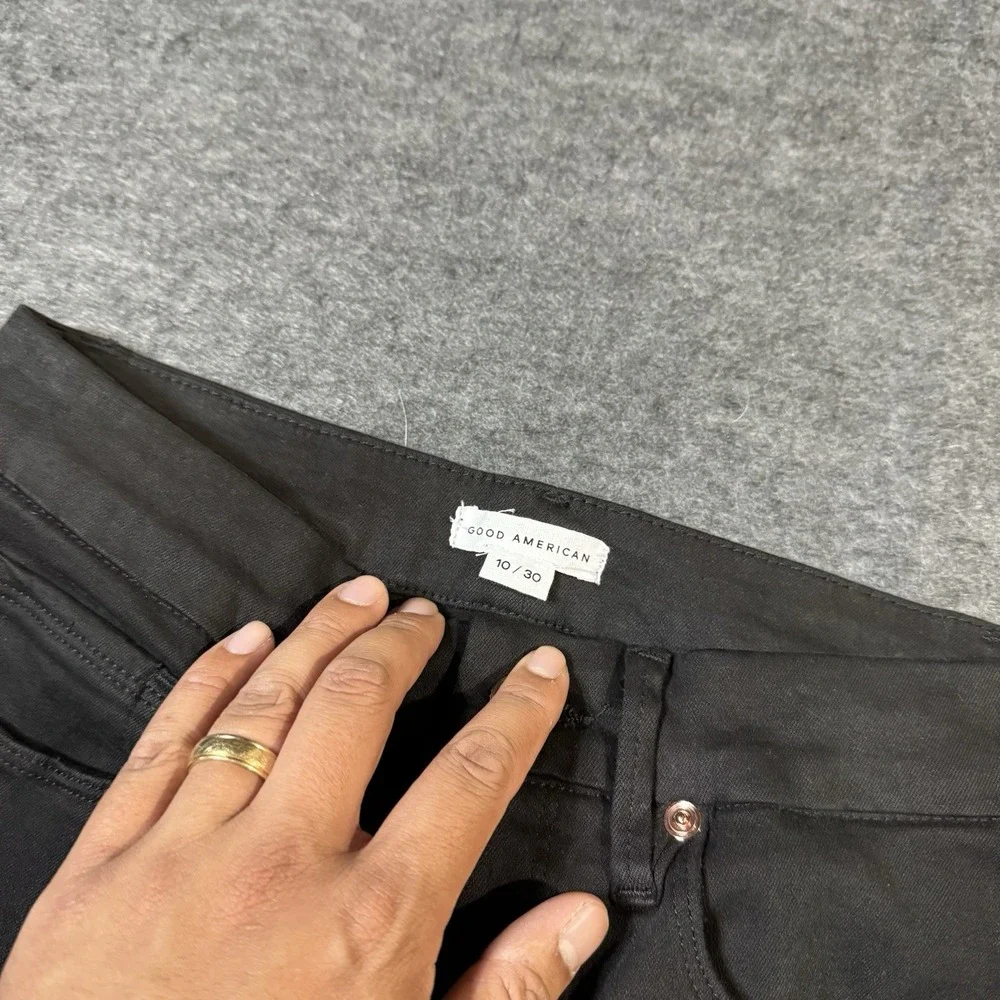 Good American GOOD WAIST SKINNY CROPPED JEANS GWCSS001T Size 30 (27x25) Designer
